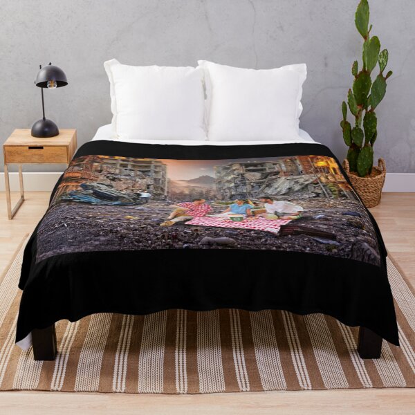 Item preview, Picnic in a War Zone with Car Crash and Sunset designed and sold by KALEIDOSCOPE UK.