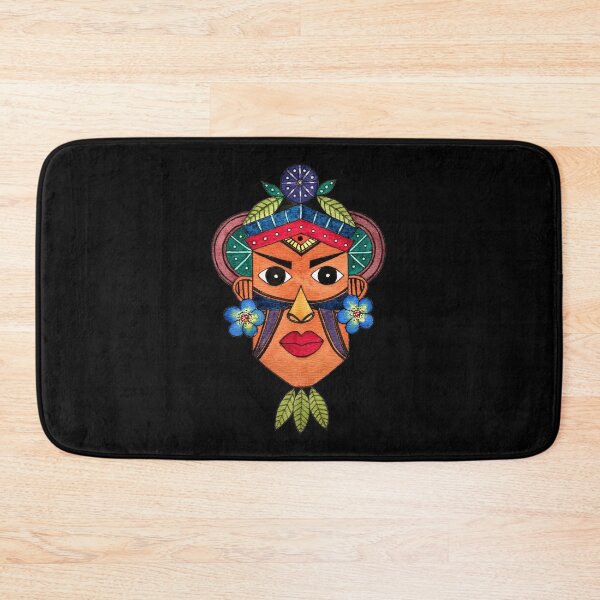 Item preview, Tribal Mask With Flowers And Leaves Art  designed and sold by Oirabot.