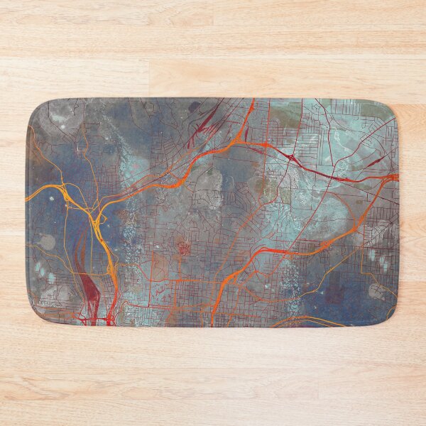 Item preview, Cincinnati Ohio Street Map Art Watercolor Apocalyptic designed and sold by IvonDesign.