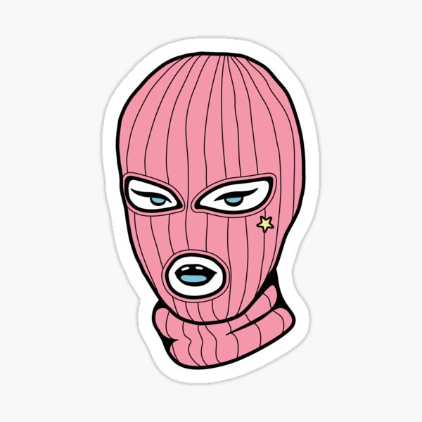Ski Mask Sticker By Doriandesigns Redbubble Refer to the pictures to ensure...