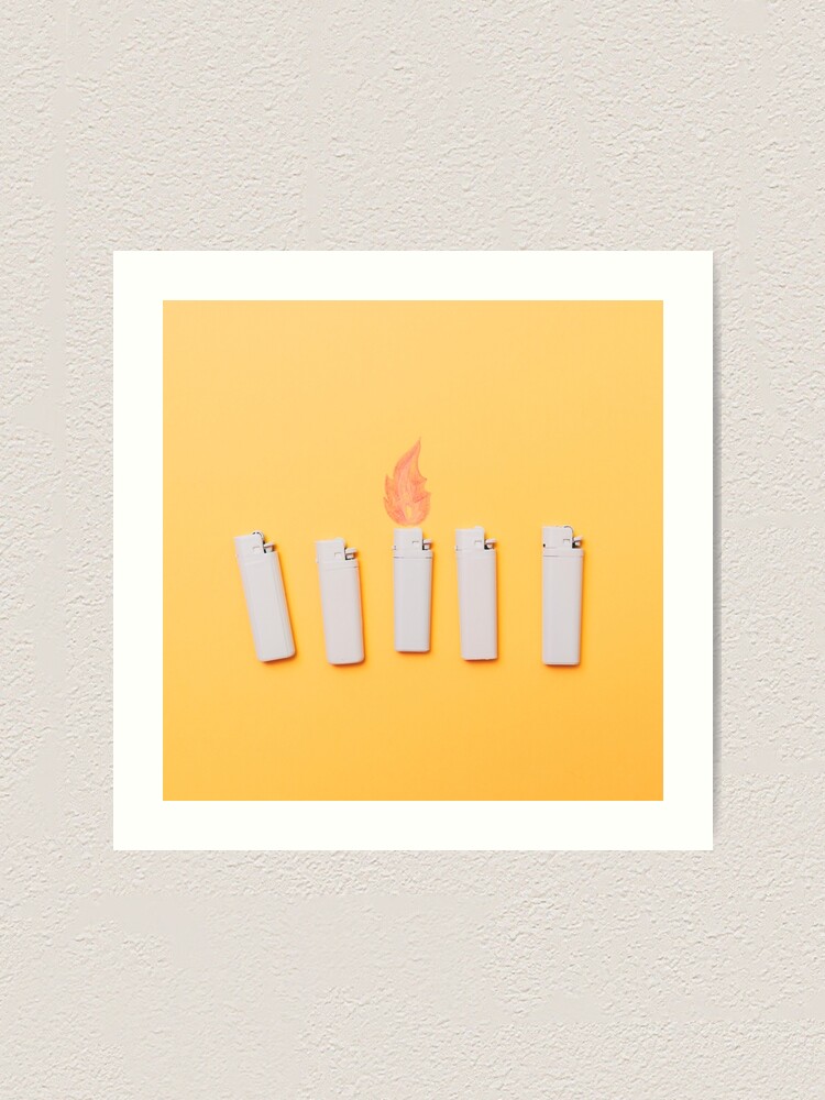 Alternate view of Five lighters and one fire Art Print