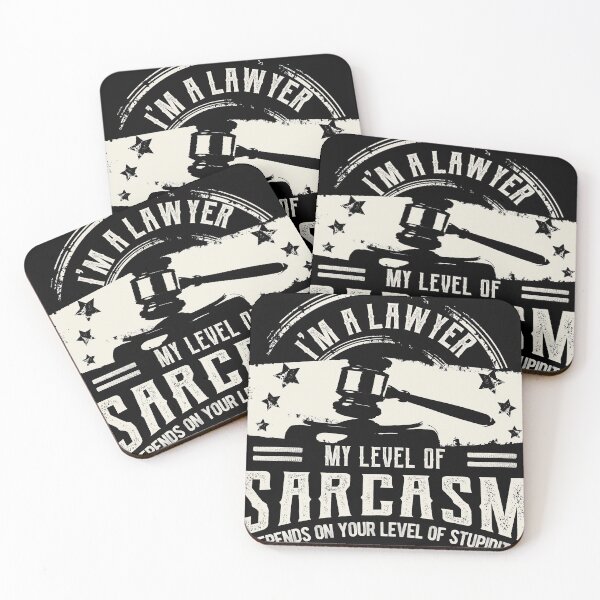 Item preview, Funny Lawyer Pun print | My Sarcasm Your Stupidity Gift Tee designed and sold by Lisbob.