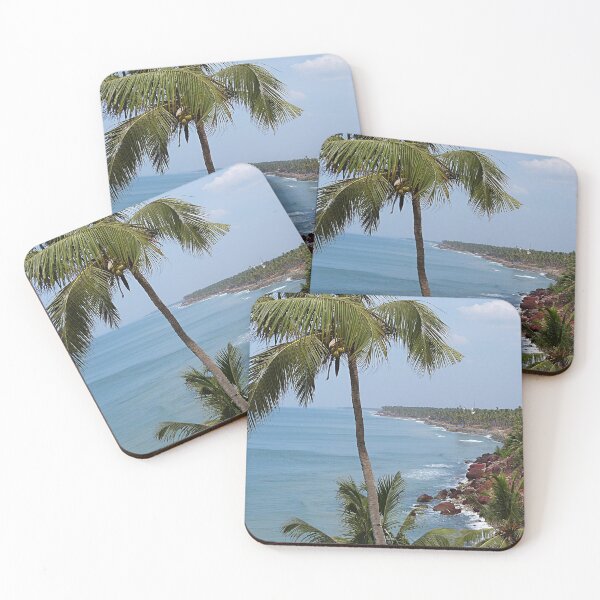 Item preview, Tropical Coastline Landscape Seascape Coconut Trees designed and sold by worldways.