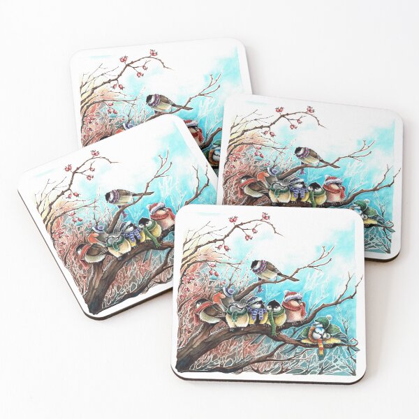 Item preview, Winter birds designed and sold by Julia Klein.