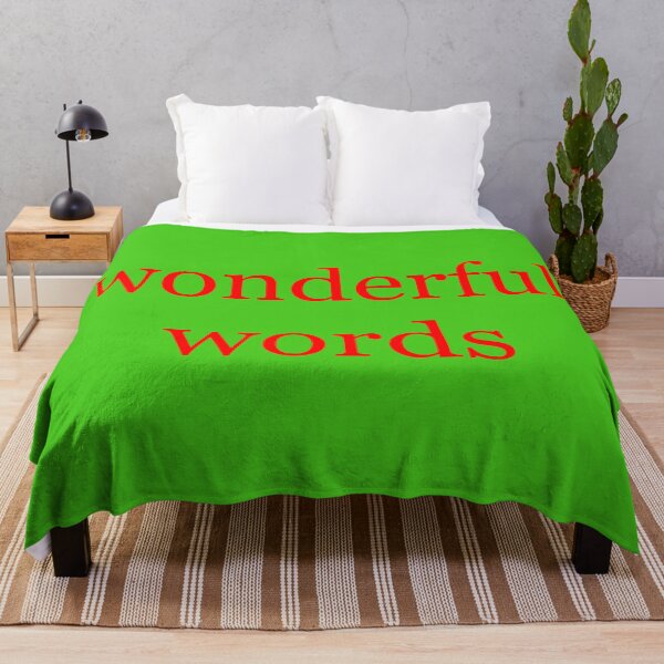 Item preview, WONDERFUL WORDS RED/GREEN designed and sold by booie2020.