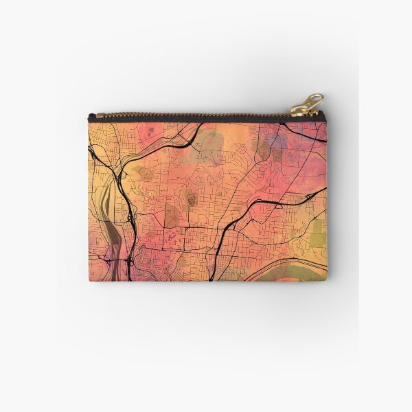 Item preview, Cincinnati Ohio Street Map Art Watercolor Lava Explosion designed and sold by IvonDesign.
