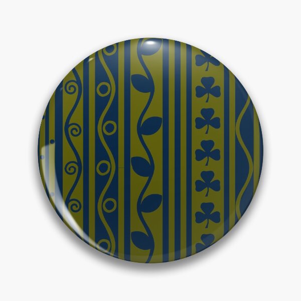 Item preview, Olive And Navy Blue Retro Pattern  designed and sold by Oirabot.