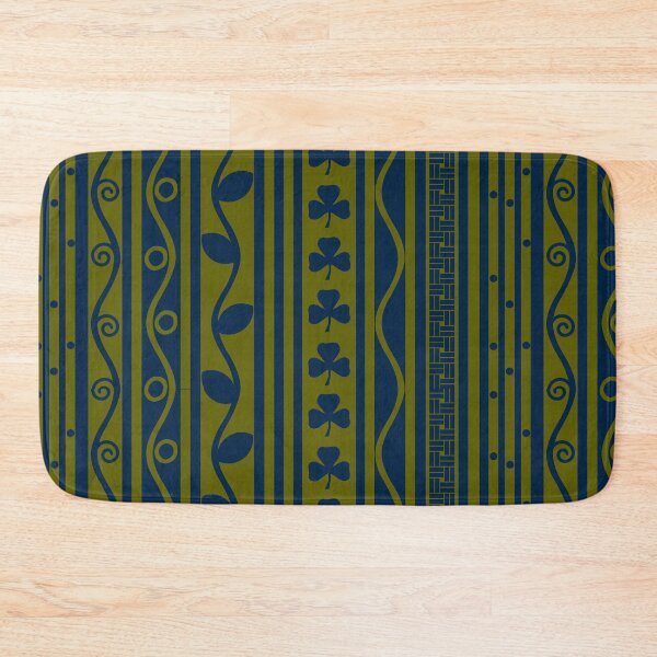 Item preview, Olive And Navy Blue Retro Pattern  designed and sold by Oirabot.