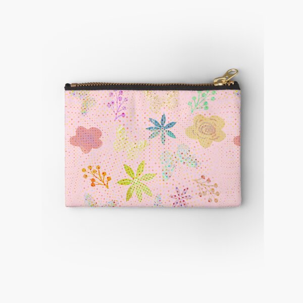 Item preview, Spring Flowers and Butterflies - Coral Pink designed and sold by wazoosi.