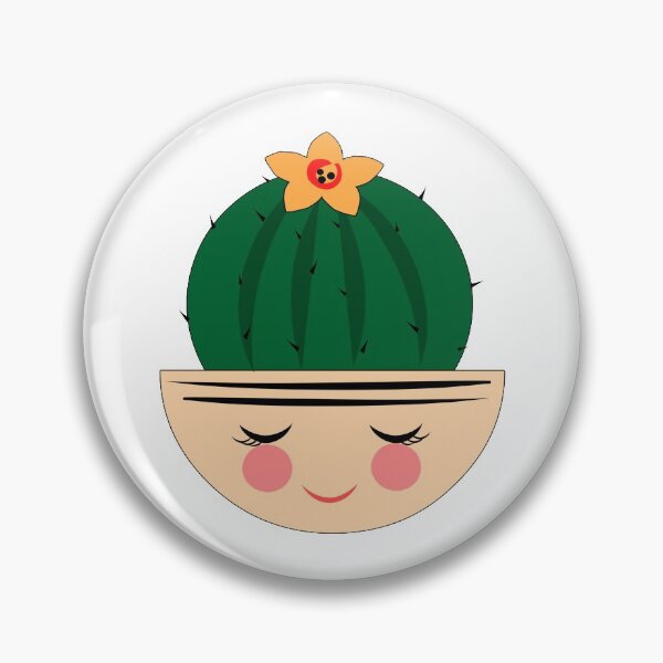 Item preview, Cactus In Cute Pot  designed and sold by Oirabot.