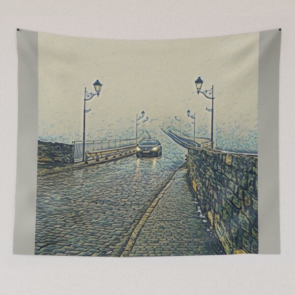 Item preview, Misty bridge leading to nowhere designed and sold by helenkaiy.