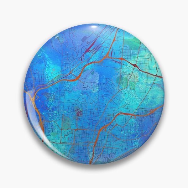 Item preview,  Cincinnati Ohio Street Map Art Watercolor Blue Lounge designed and sold by IvonDesign.