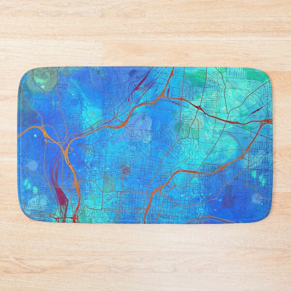 Item preview,  Cincinnati Ohio Street Map Art Watercolor Blue Lounge designed and sold by IvonDesign.