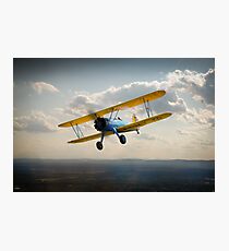 Boeing Stearman in flight Photographic Print