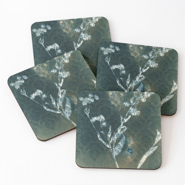 Item preview, Botanical blue vintage floral cyanotype ornamental print 11 designed and sold by KasparekFineArt.