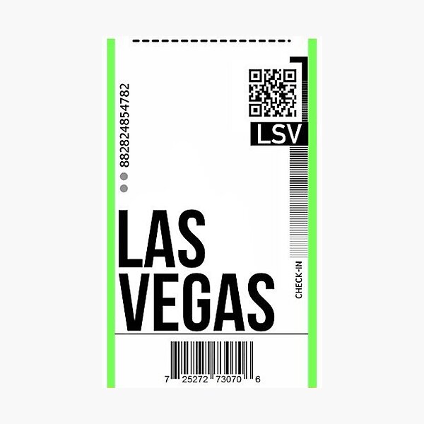 Plane ticket phone case Las Vegas