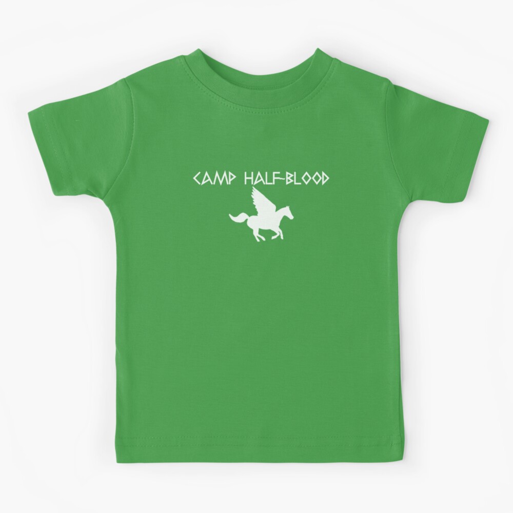 Camp Half Blood Kids T-Shirt Orange Pegasus Percy Jackson Greek