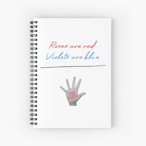 Justice For George Floyd - Anti Racism Statement - no more white privilege Spiral Notebook