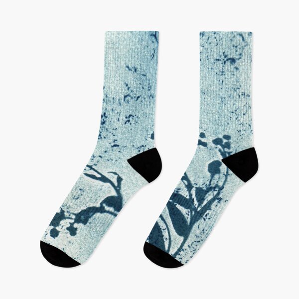 Item preview, Botanical blue floral cyanotype ornamental print 12 designed and sold by KasparekFineArt.
