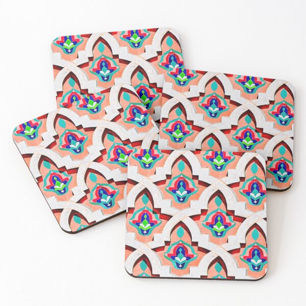 Item preview, Arabic geometric mosaic - Coral designed and sold by MOTBCN.