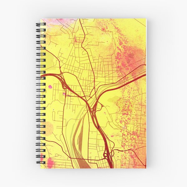 Item preview, Cincinnati Ohio Street Map Art Watercolor Lava Explosion designed and sold by IvonDesign.