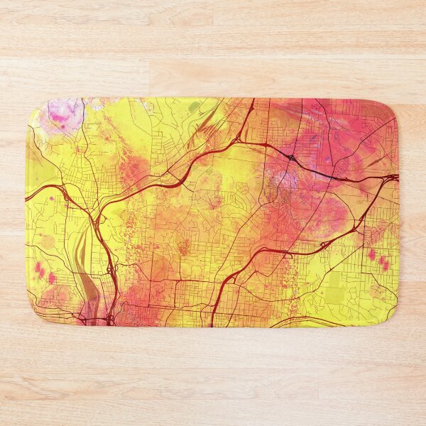 Item preview, Cincinnati Ohio Street Map Art Watercolor Lava Explosion designed and sold by IvonDesign.