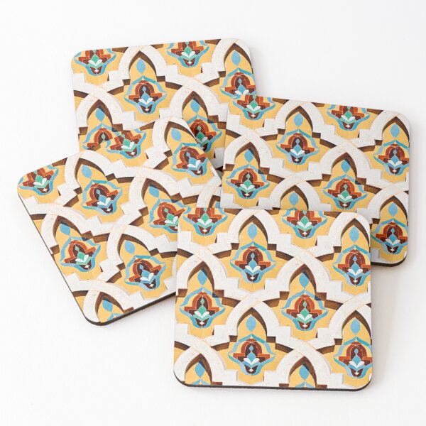 Item preview, Arabic geometric mosaic - mustard yellow designed and sold by MOTBCN.