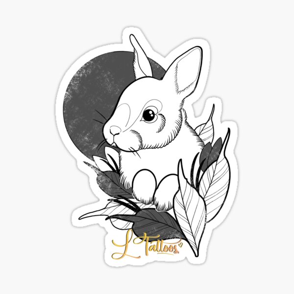 Item preview, Rabbit L Tattoos designed and sold by ldptattoo.