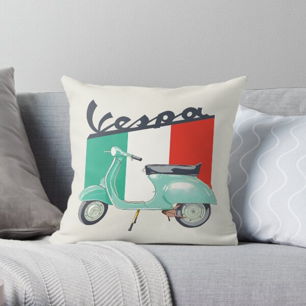 Vespa logo Throw Pillow