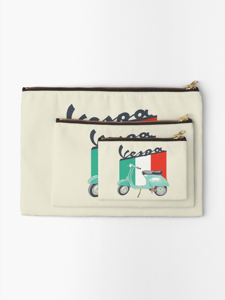 Alternate view of Vespa logo Zipper Pouch