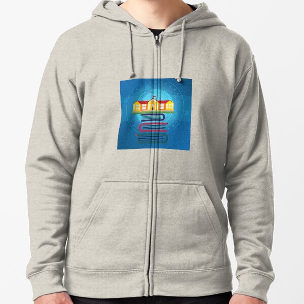 School designing logo. Zipped Hoodie