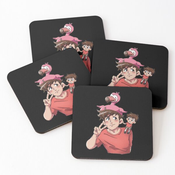 Youtube Gaming Coasters Redbubble - flamingo roblox youtuber gaming setup