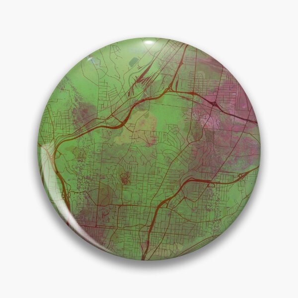 Item preview, Cincinnati Ohio Street Map Art Watercolor Green Planet designed and sold by IvonDesign.