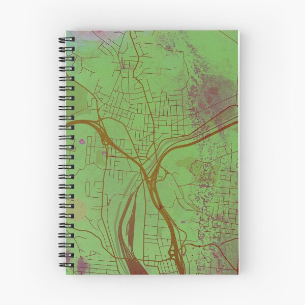Item preview, Cincinnati Ohio Street Map Art Watercolor Green Planet designed and sold by IvonDesign.