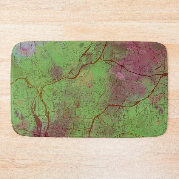 Item preview, Cincinnati Ohio Street Map Art Watercolor Green Planet designed and sold by IvonDesign.