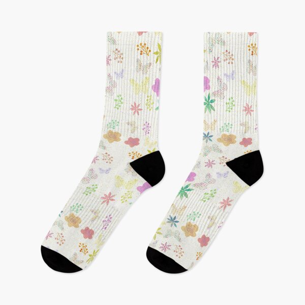 Item preview, Spring Flowers and Butterflies - Pearl White designed and sold by wazoosi.