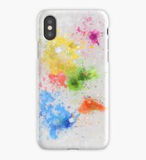 world map painting iPhone Case