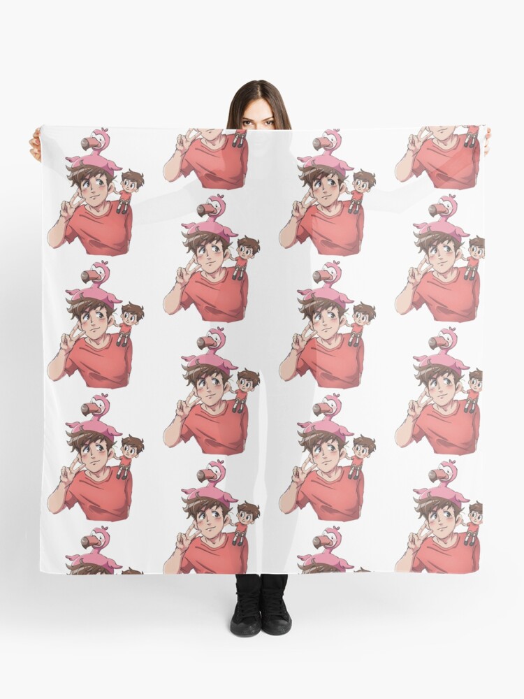 Flamingo Youtuber Scarf By Llayahh Redbubble - albert on roblox memes pet raccoon youtubers