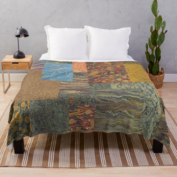 Historical Endpapers Throw Blanket