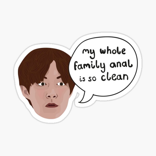 Jihoon - 90 Day Fiance - My Whole Family Anal Is So Clean Sticker