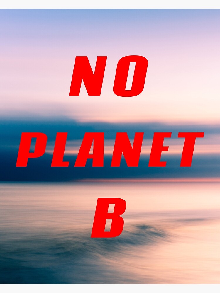 Disover NO PLANET B - no planet b Premium Matte Vertical Poster