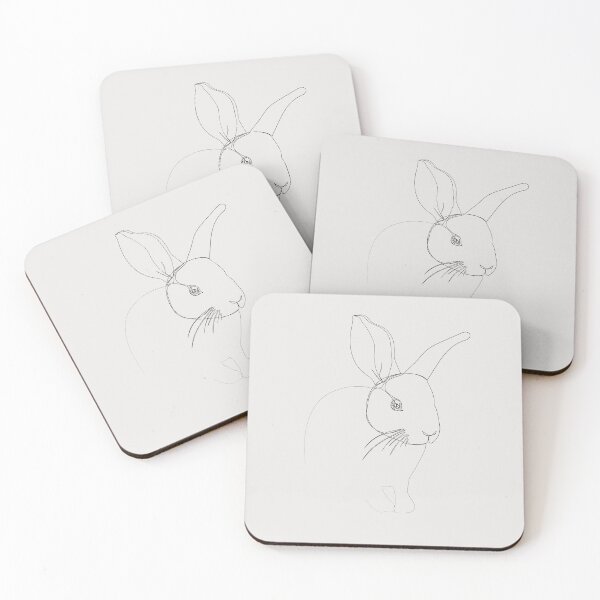 Artikelvorschau, One Line Bunny entworfen und verkauft von Junibee-Design.