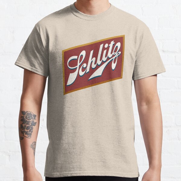 Logo de la bière Schlitz propre T-shirt classique