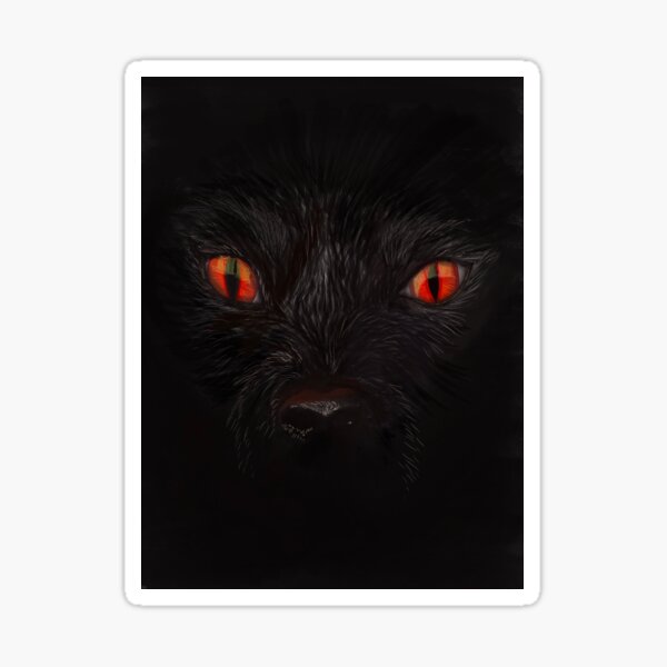 Black Shuck the Demon Dog of East Anglia Sticker