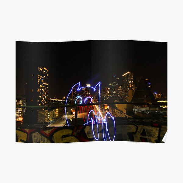 Light Monster in the Veranda Poster