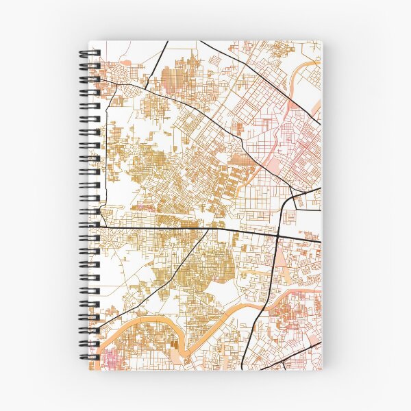 Item preview, Delhi India Street Map Art Watercolor Color designed and sold by IvonDesign.