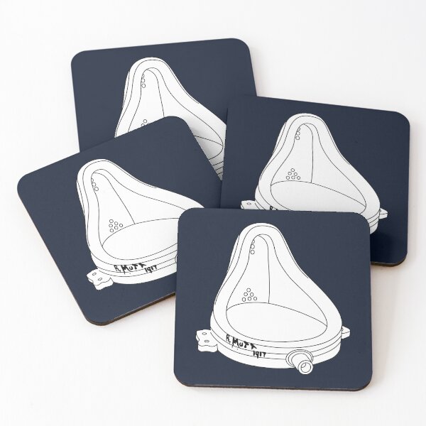 Item preview, Marcel Duchamp Fountain R.Mutt readymade sculpture (white) designed and sold by shufti.