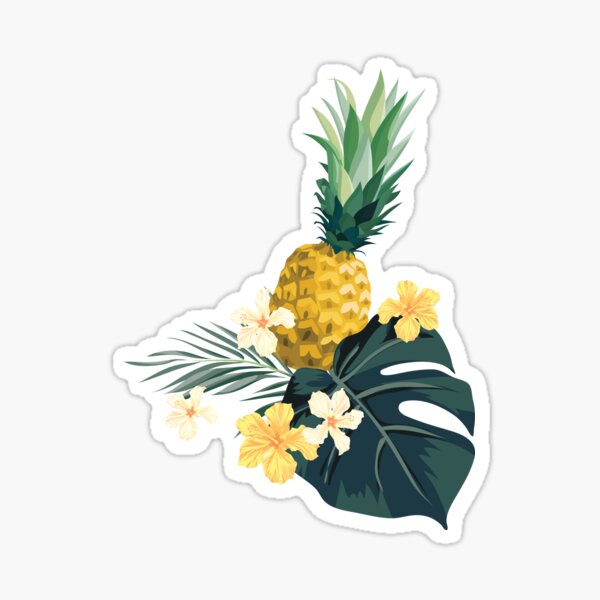 Light pineapple Sticker