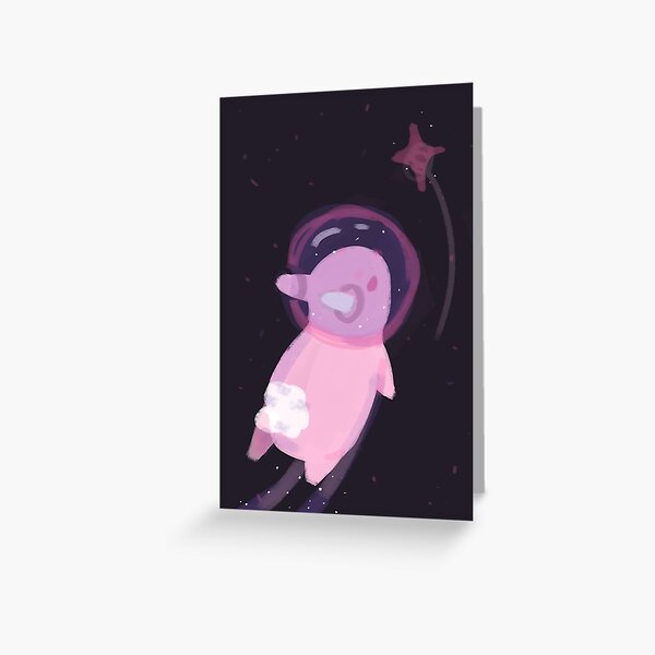 Space Bunny Greeting Card