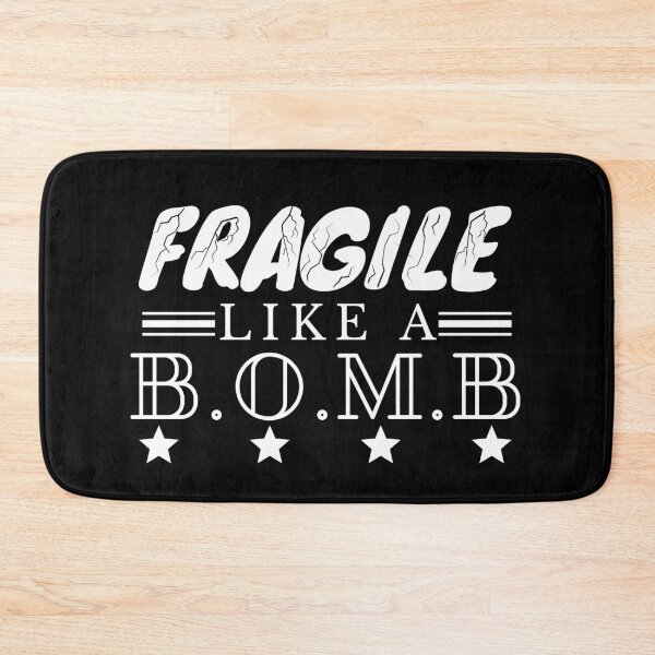 Item preview, Fragile Like A Bomb White designed and sold by itismimi.